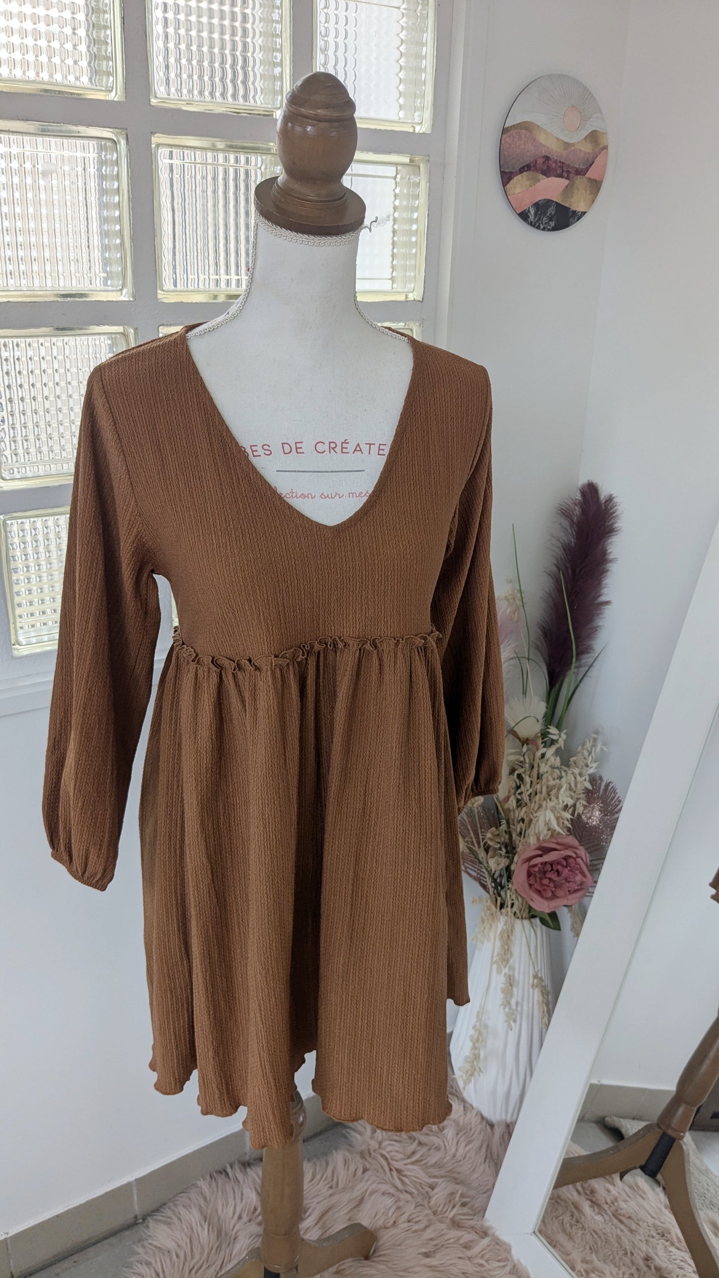 Robe bohème Camel - Pull & Bear - 34