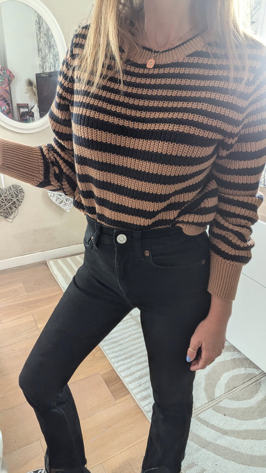 Jeans noir taille haute cut - Zara - 34