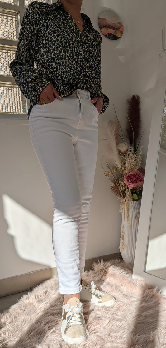 Jeans slim blanc - Promod - 36