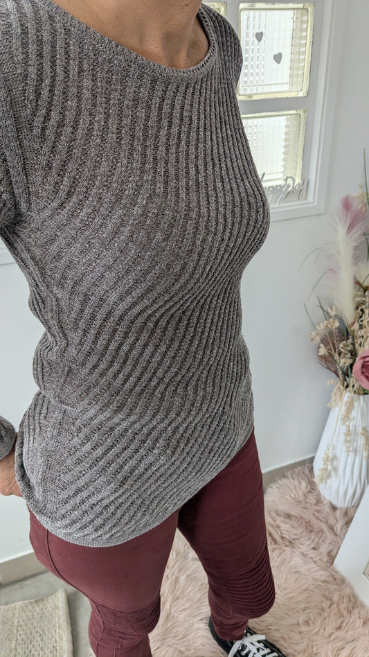 Pull maille côtelée - Montoto - 36/38