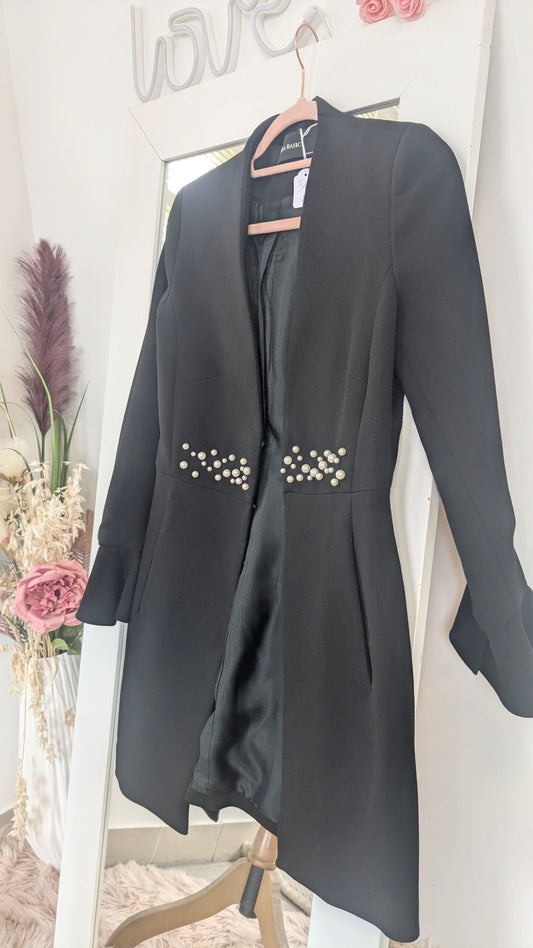 Blazer mi-long perles - Zara - 34