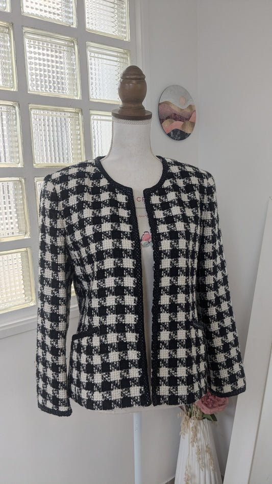 Veste blazer tweed laine - Alouette Paris - 40