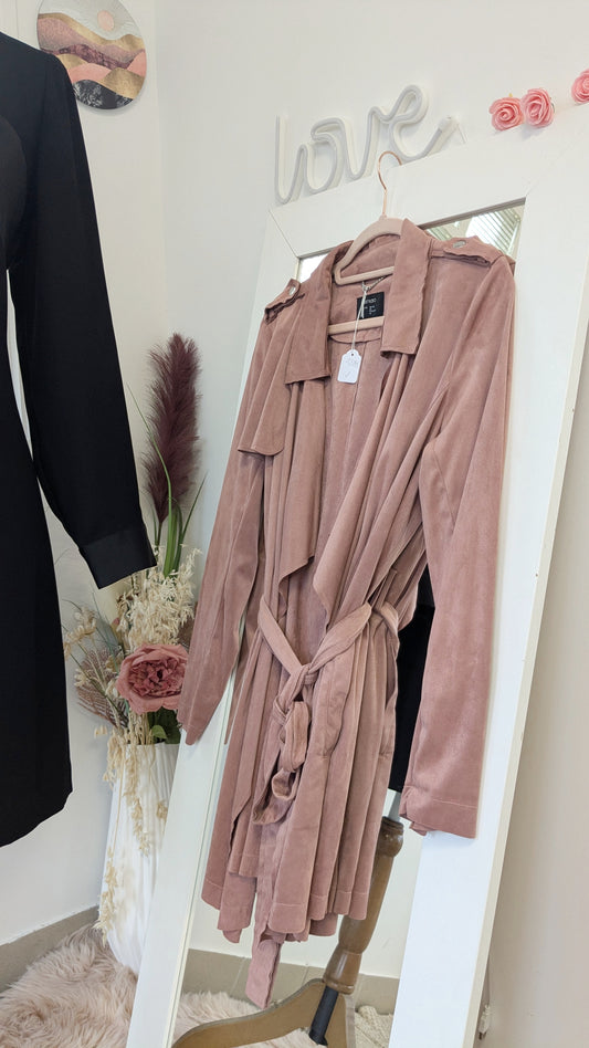 Trench suedine vieux rose - Esmara - 42