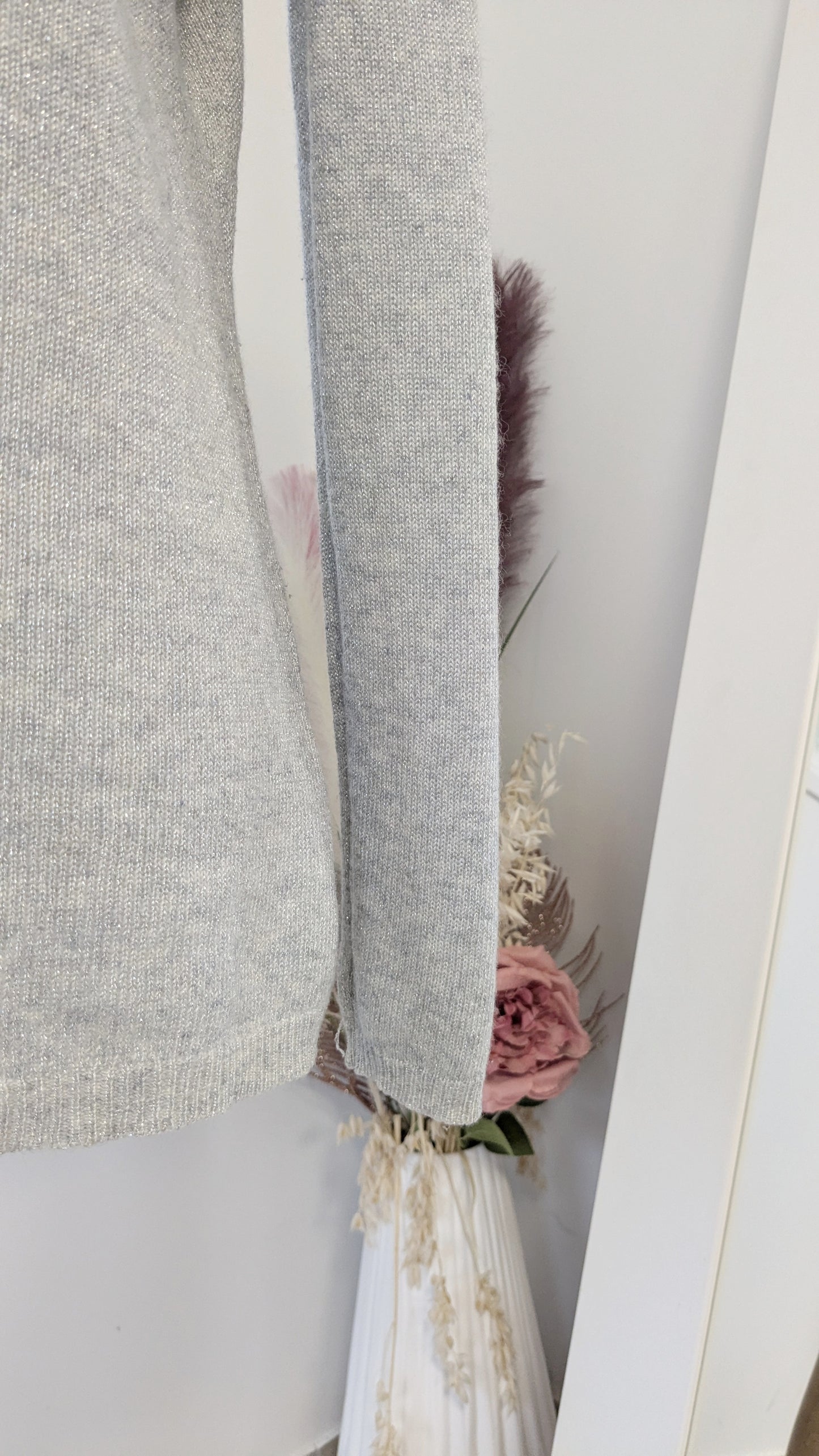 Pull cachemire gris irisé - Caroll - 42