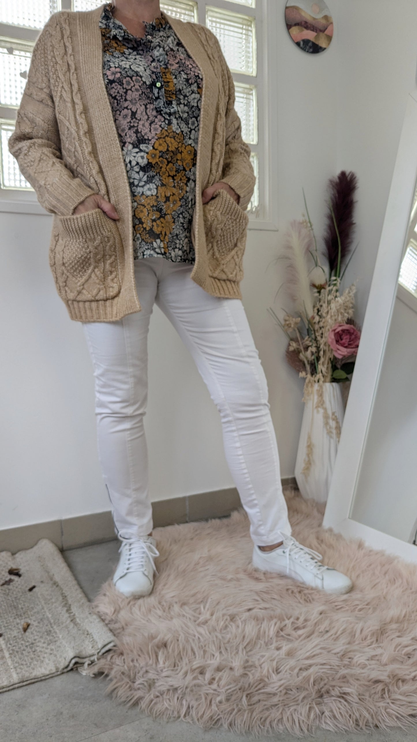 Neuf gilet beige tendance - Primark - 40/42