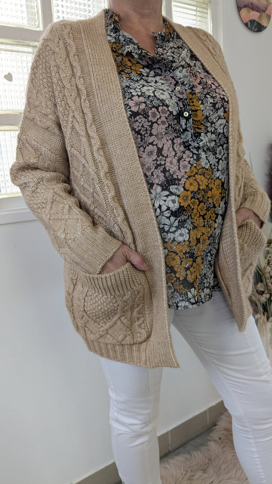 Neuf gilet beige tendance - Primark - 40/42