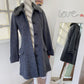 Manteau bleu gris chiné - Nafnaf - 38