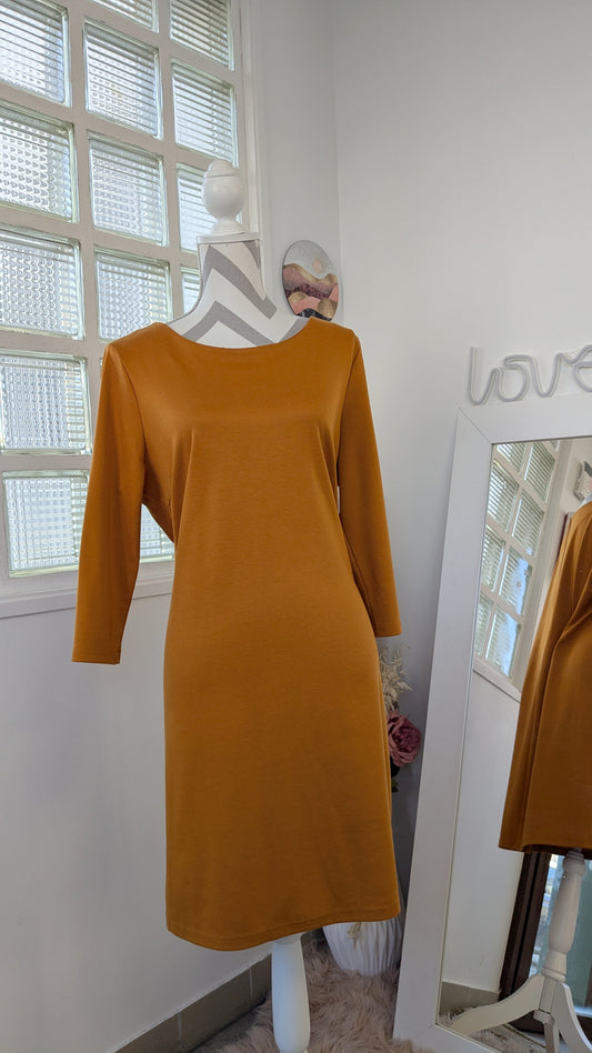 Robe confort moutarde ocre - Vila - 42