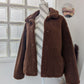 Manteau veste moumoute marron - Pimkie - 38/40