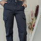 Pantalon marine cargo - Zara - 32