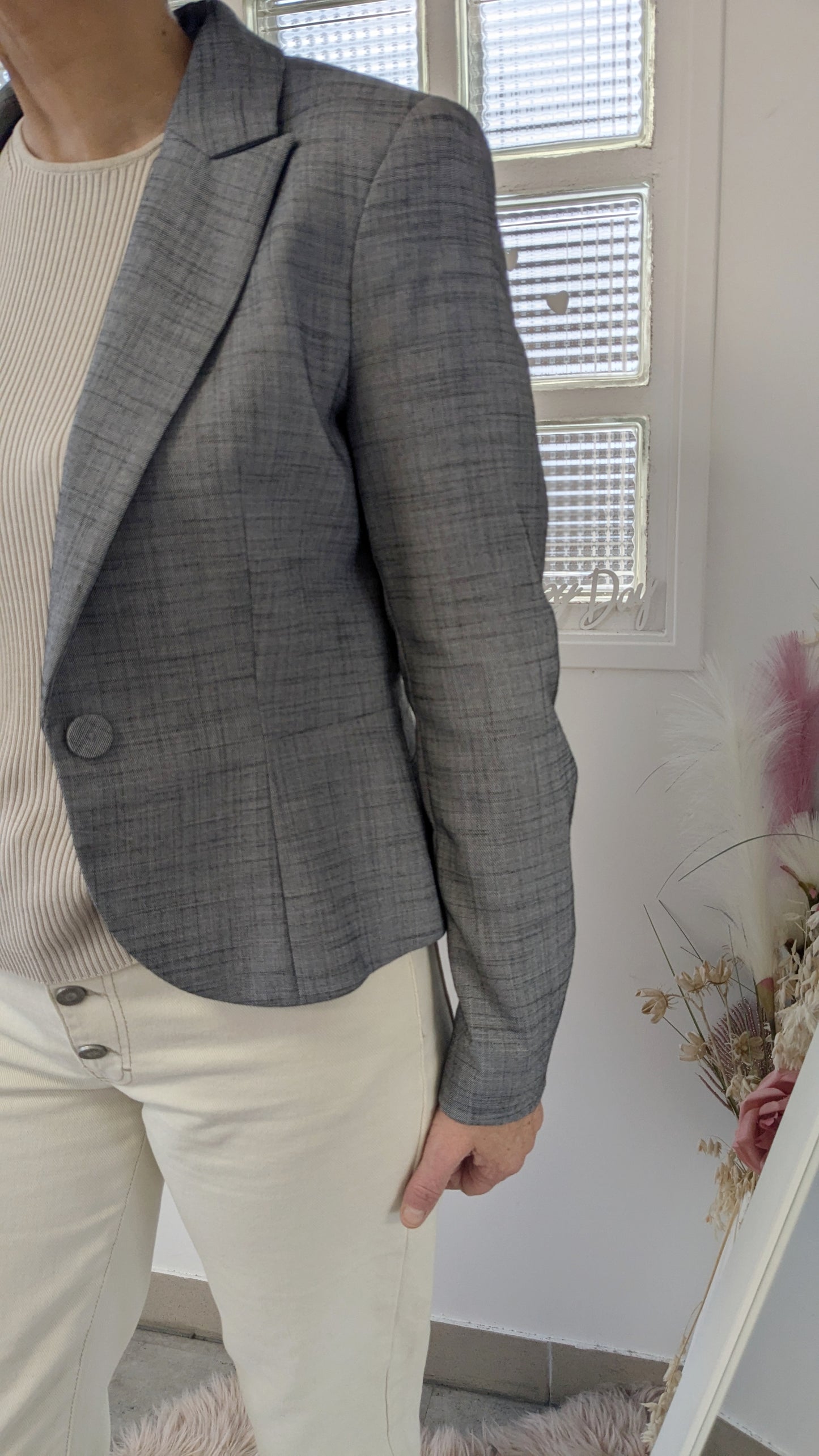 Blazer bleu gris - H&M - 36/38