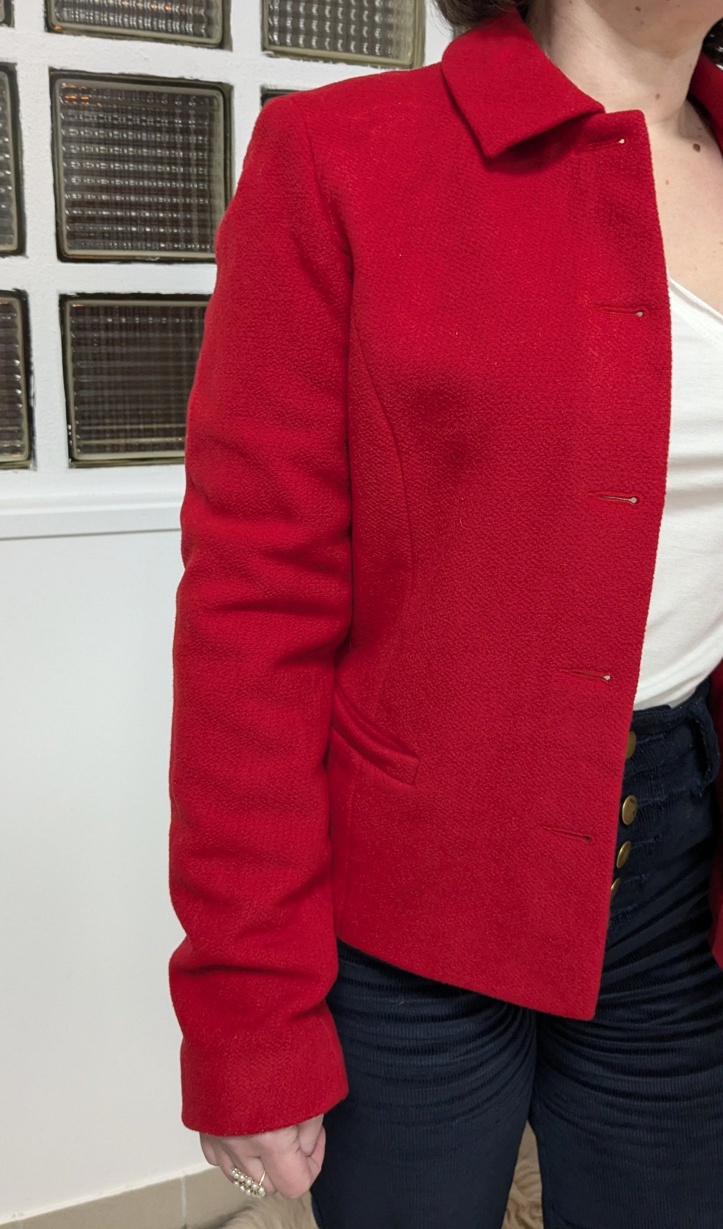 Veste rouge laine - Etam - 36/38