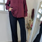 Chemise souple violine - Mango - 42