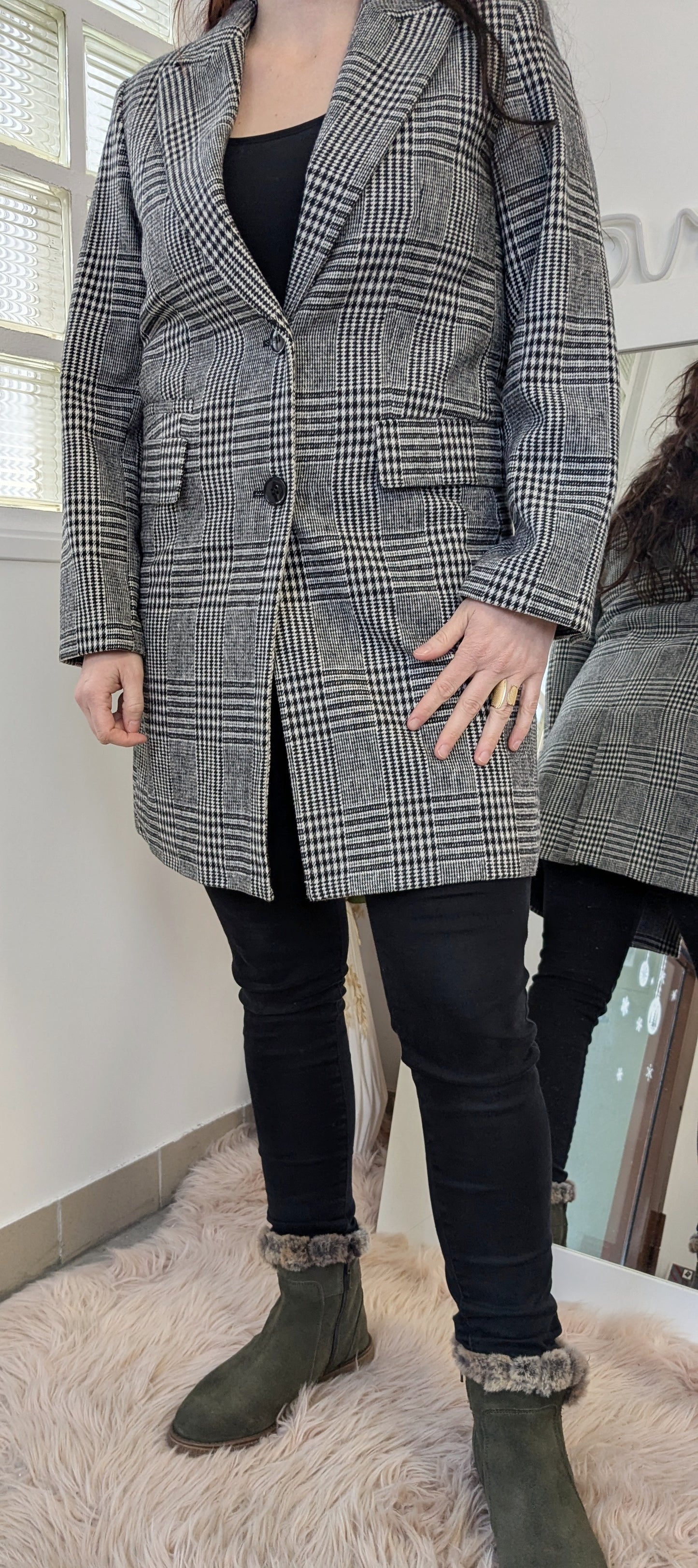 Manteau à carreaux - Primark - 34 à 40