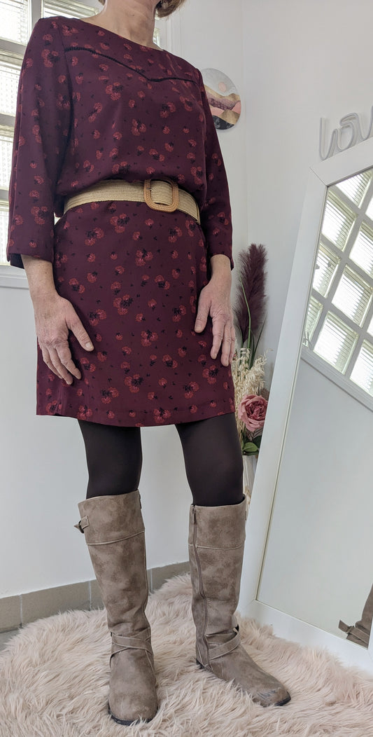Robe droite fleurie - Camaïeu - 38