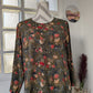Blouse kaki fleurie - Cortefiel - 44