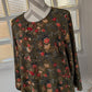 Blouse kaki fleurie - Cortefiel - 44
