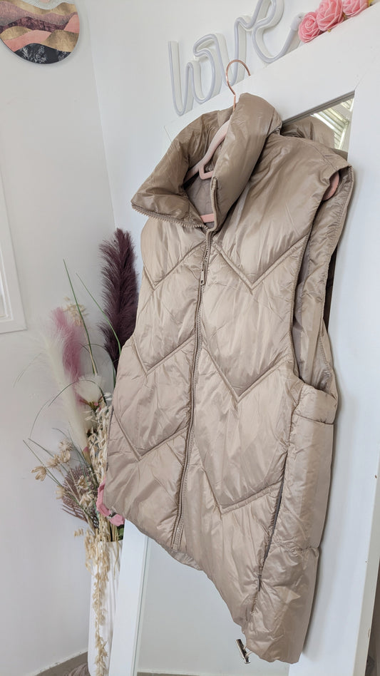 Doudoune sans manches beige doré - Envy - 40