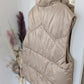 Doudoune sans manches beige doré - Envy - 40