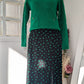 Jupe longue midi verte - H&M - 34