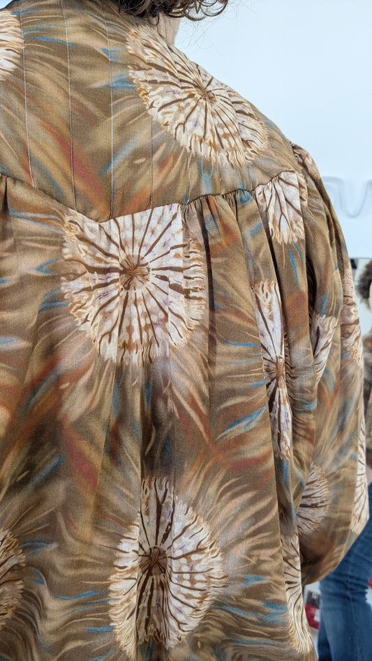 Blouse bohème terracotta - L' Atelier de Jade - 46