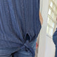 Blouse marine broderies - Kiabi - 46/48