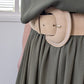 Ceinture boucle beige - Ms Mode - 42 et +