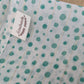 Foulard pois blanc doré vert - Création Sab'bobine - TU