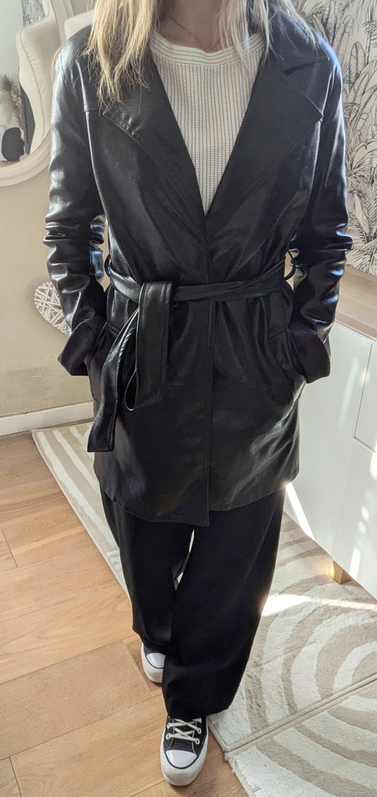Trench simili croco - Stradivarius - 34