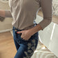 Jeans droit brodé - Pull & Bear - 34