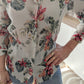 Blouse chemise fleurie soie - Zapa -  36