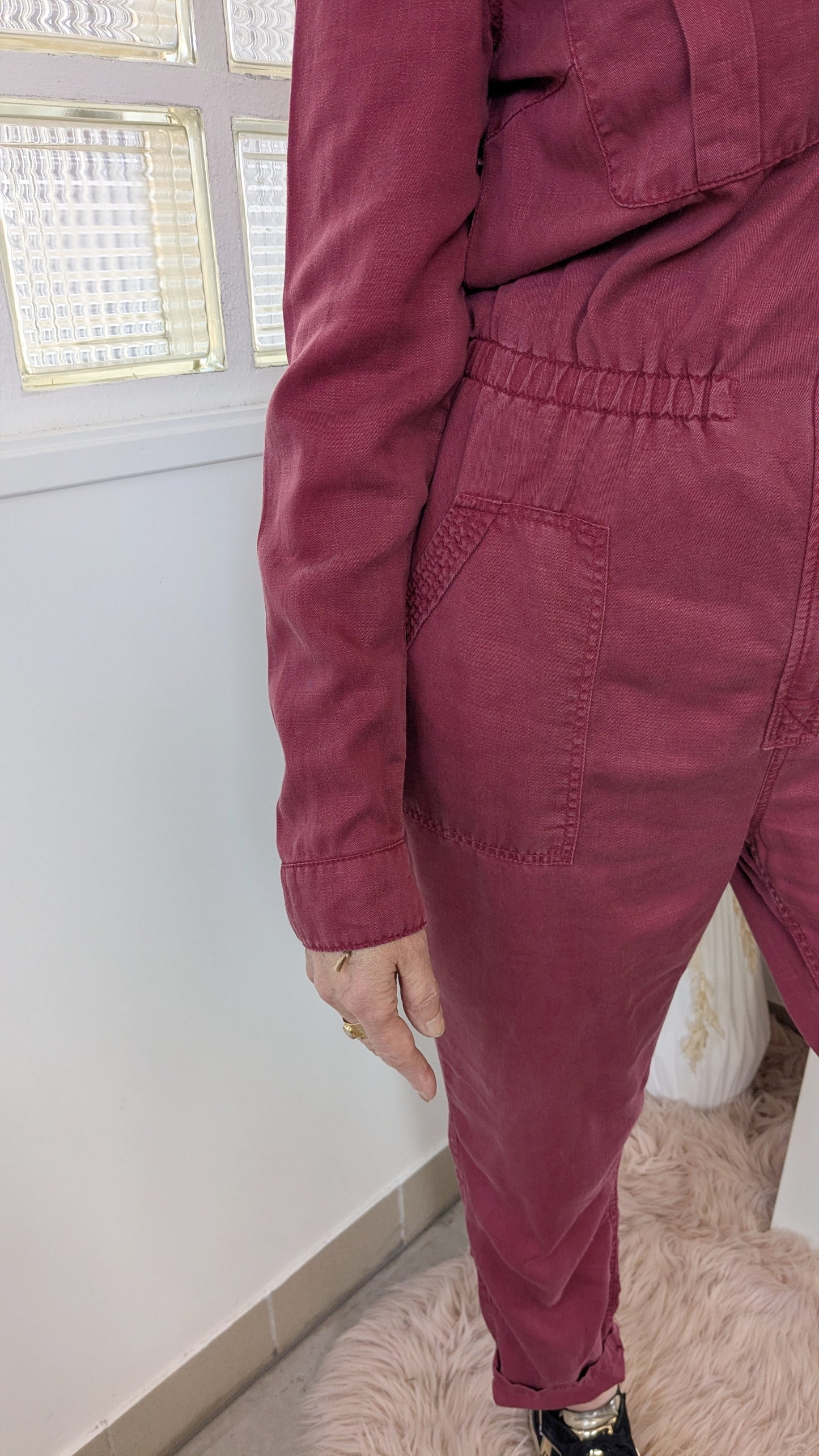 Combi-pantalon bordeaux - Promod  - 38