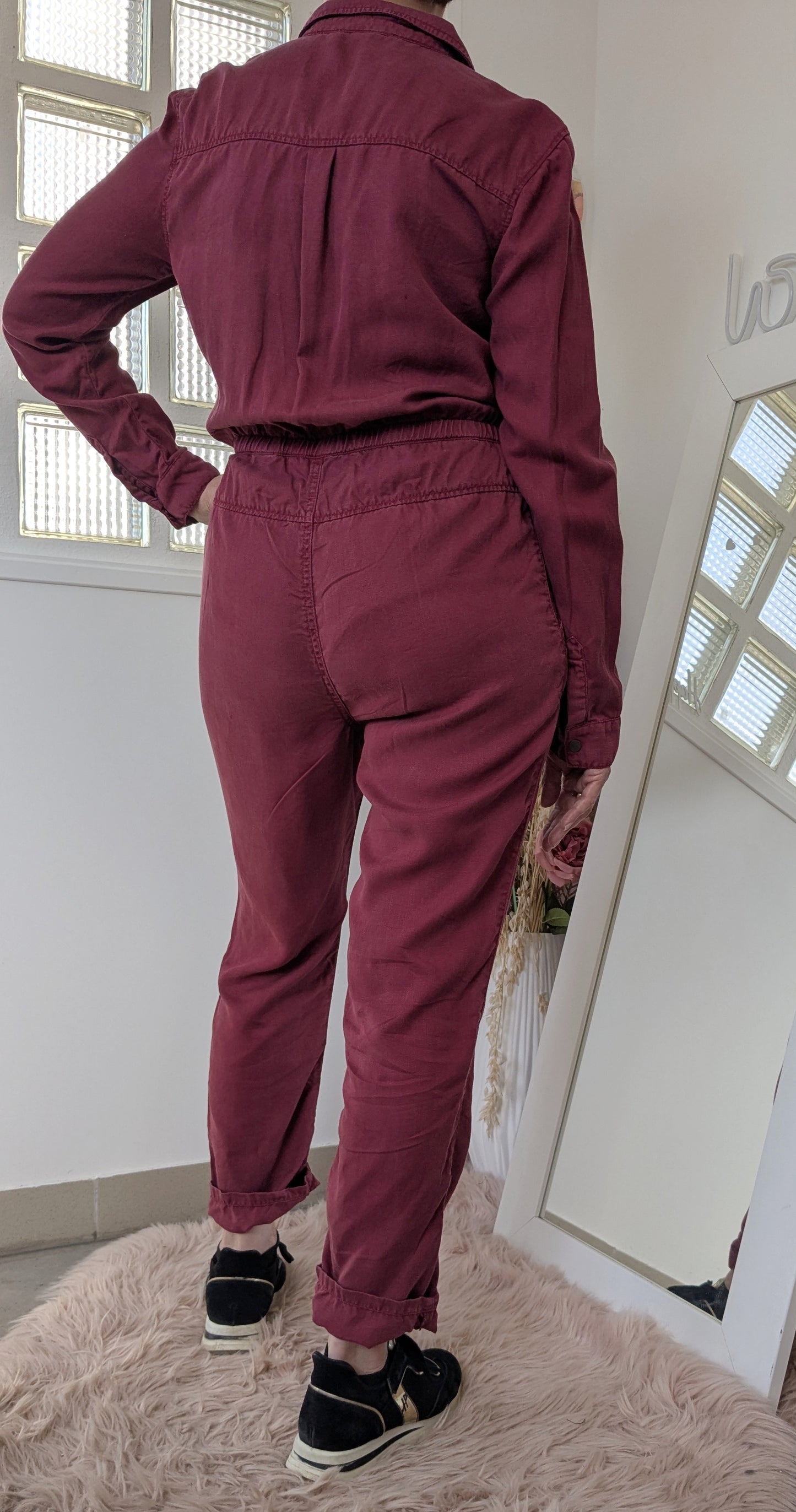 Combi-pantalon bordeaux - Promod  - 38