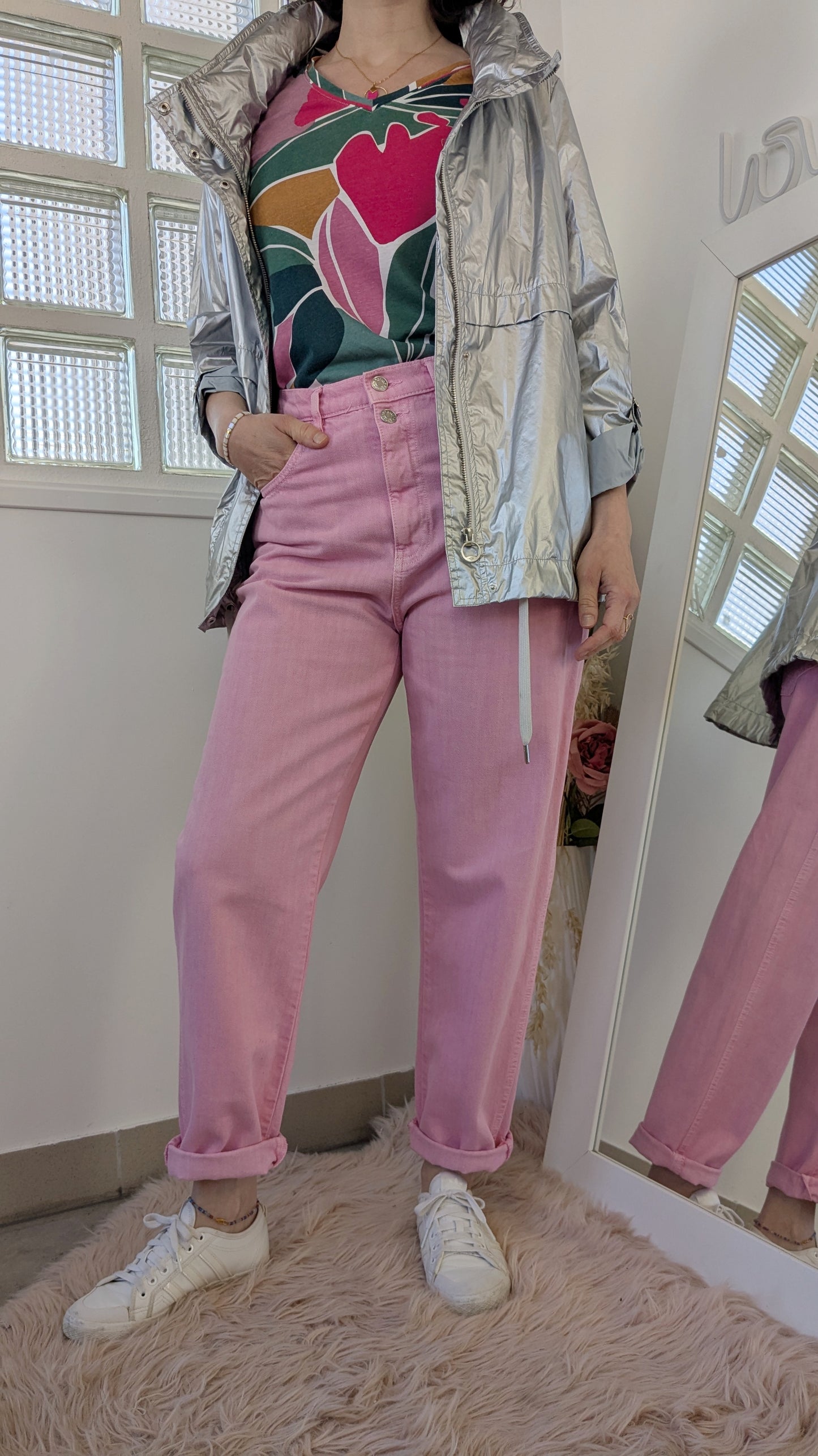 Jeans mom rose - Mango - 40