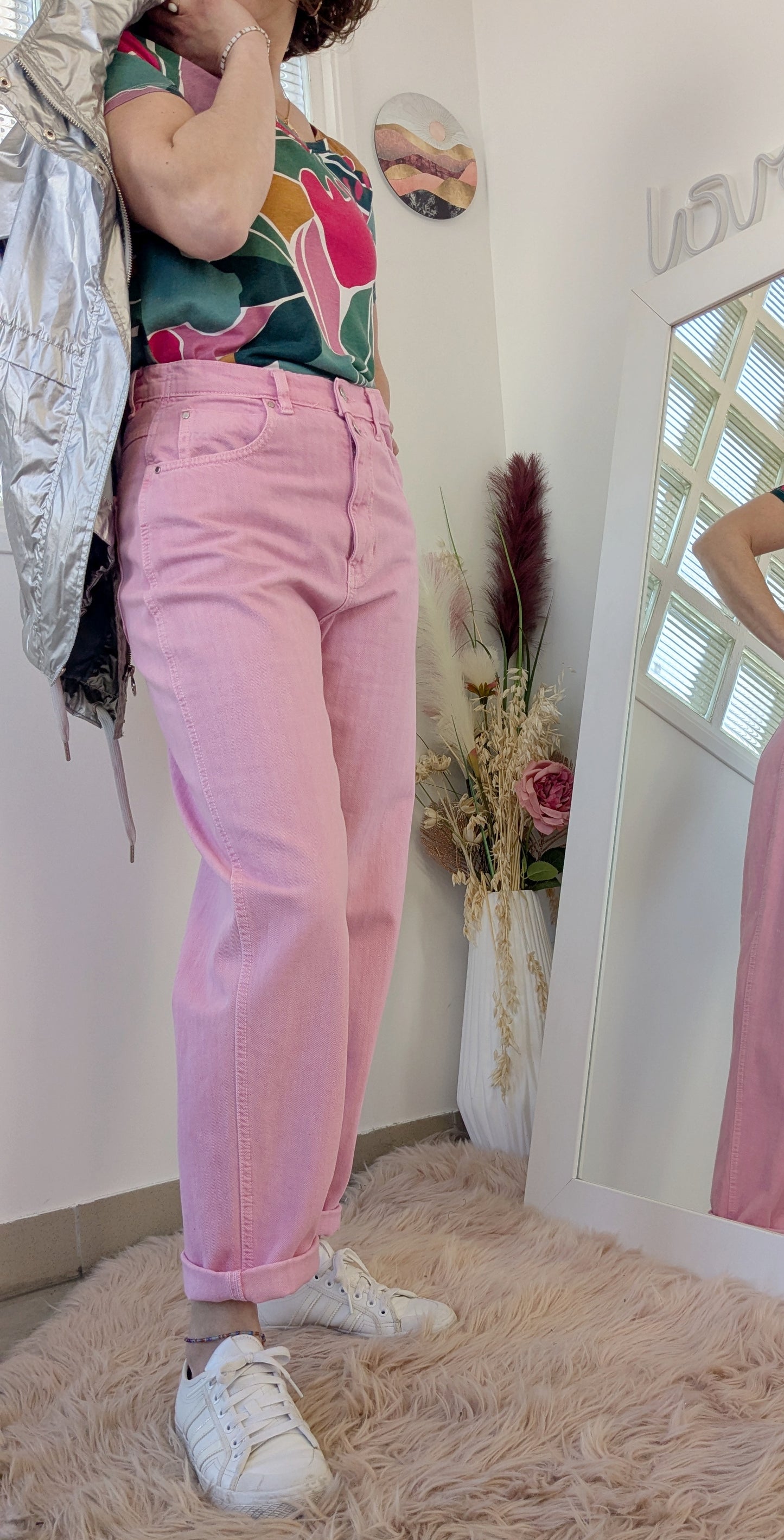 Jeans mom rose - Mango - 40