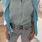 Pull souple turquoise - Benetton - 34/36