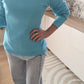 Pull souple turquoise - Benetton - 34/36