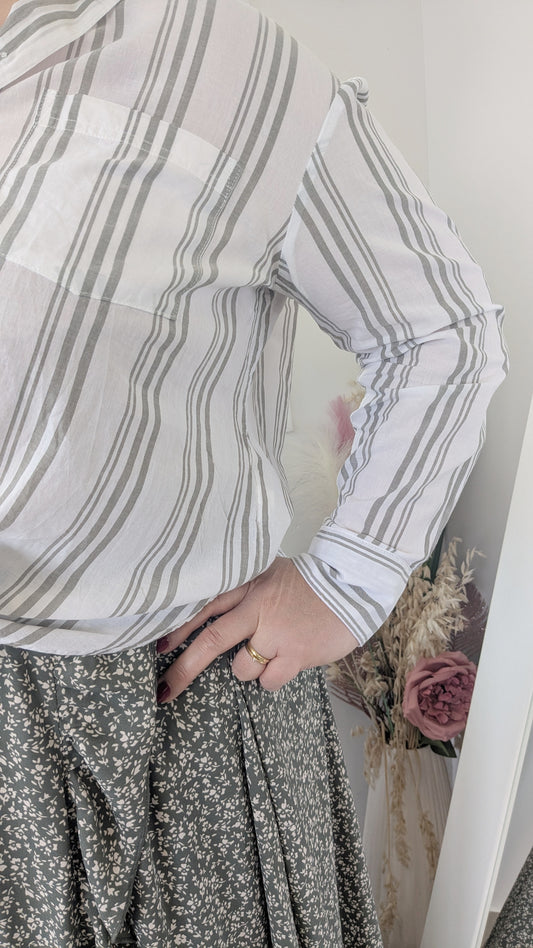 Chemise rayée - H&M - 44