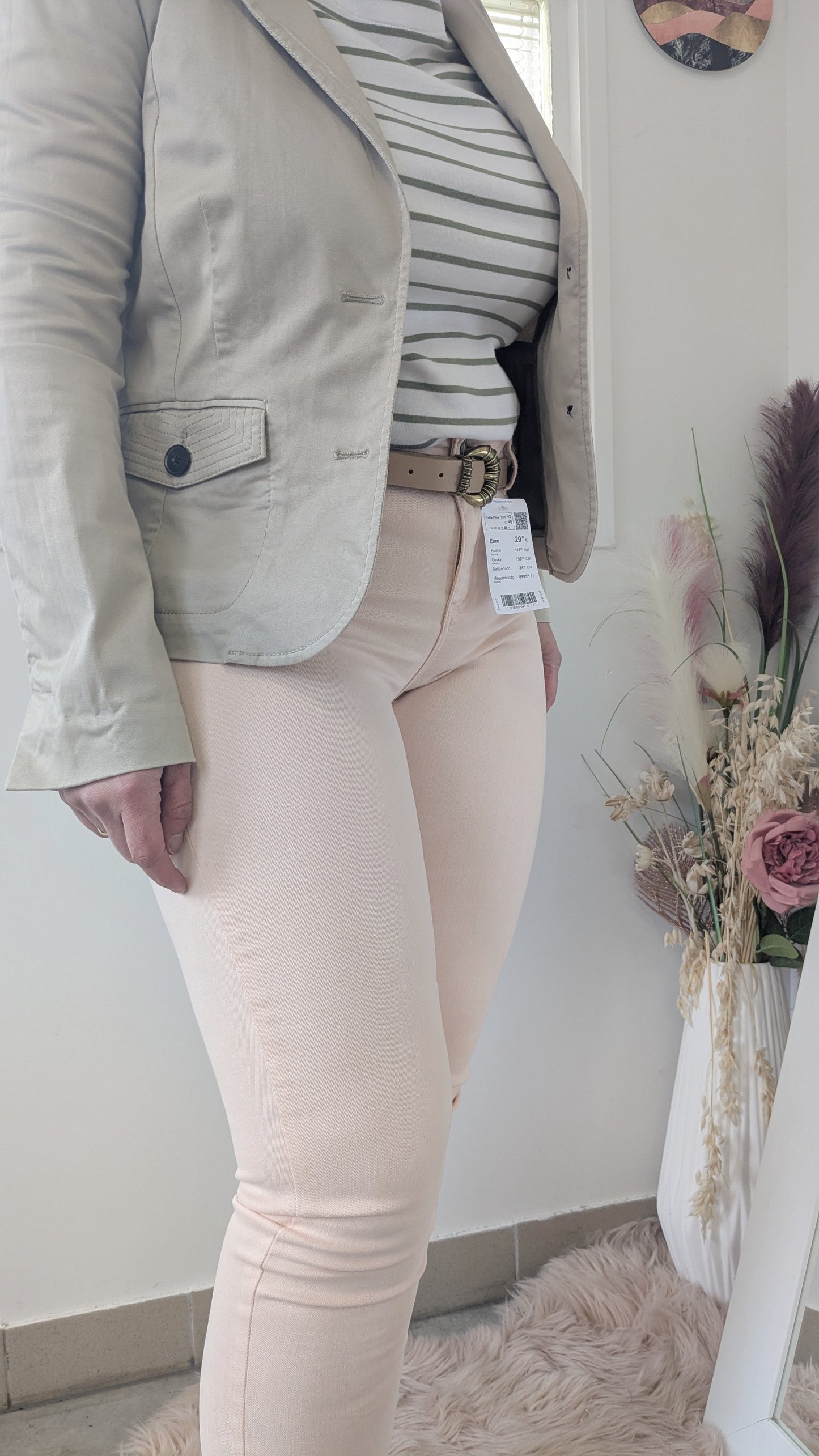 Neuf jeans slim rose tendre - Camaïeu - 42