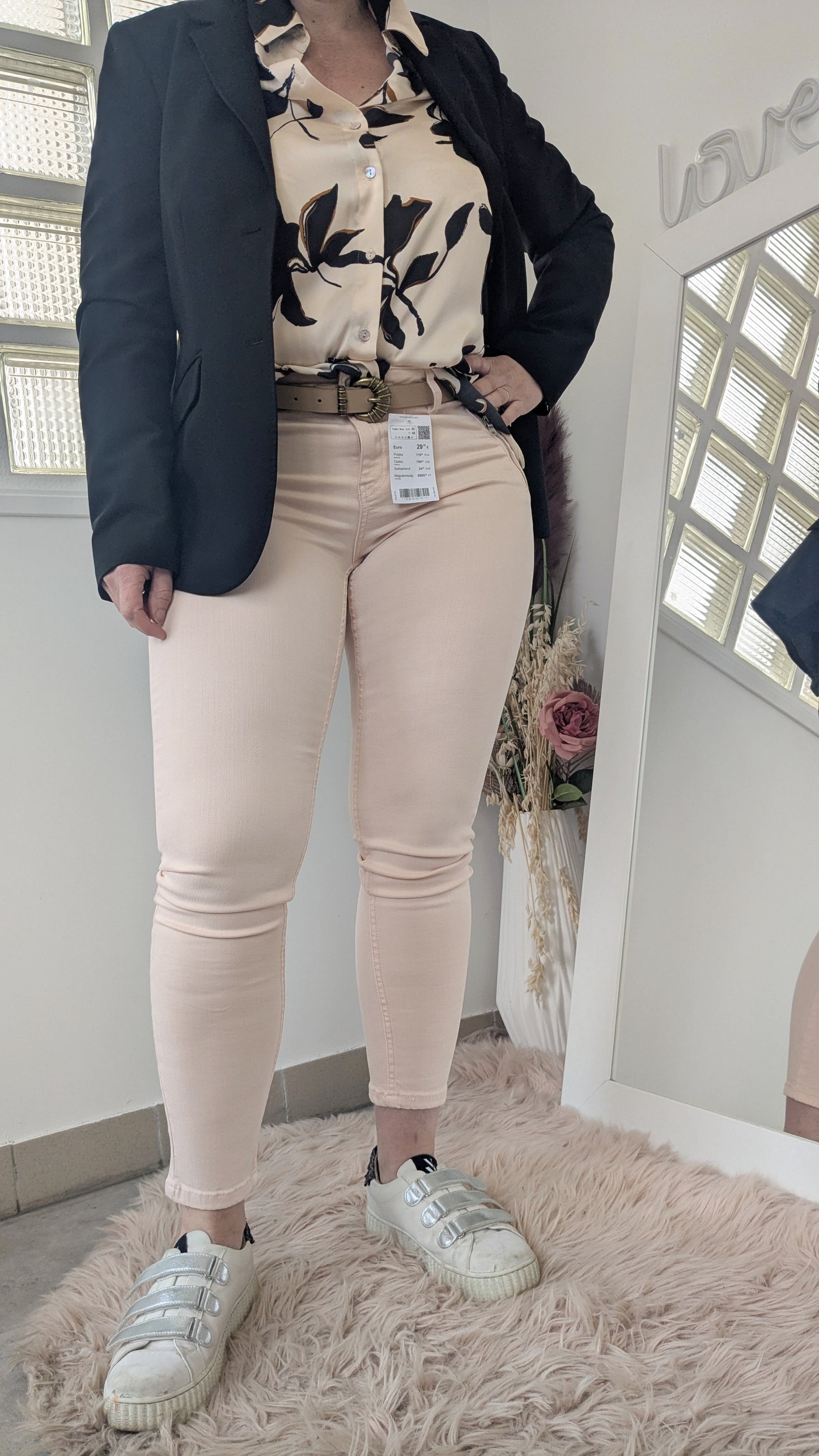 Neuf jeans slim rose tendre - Camaïeu - 42