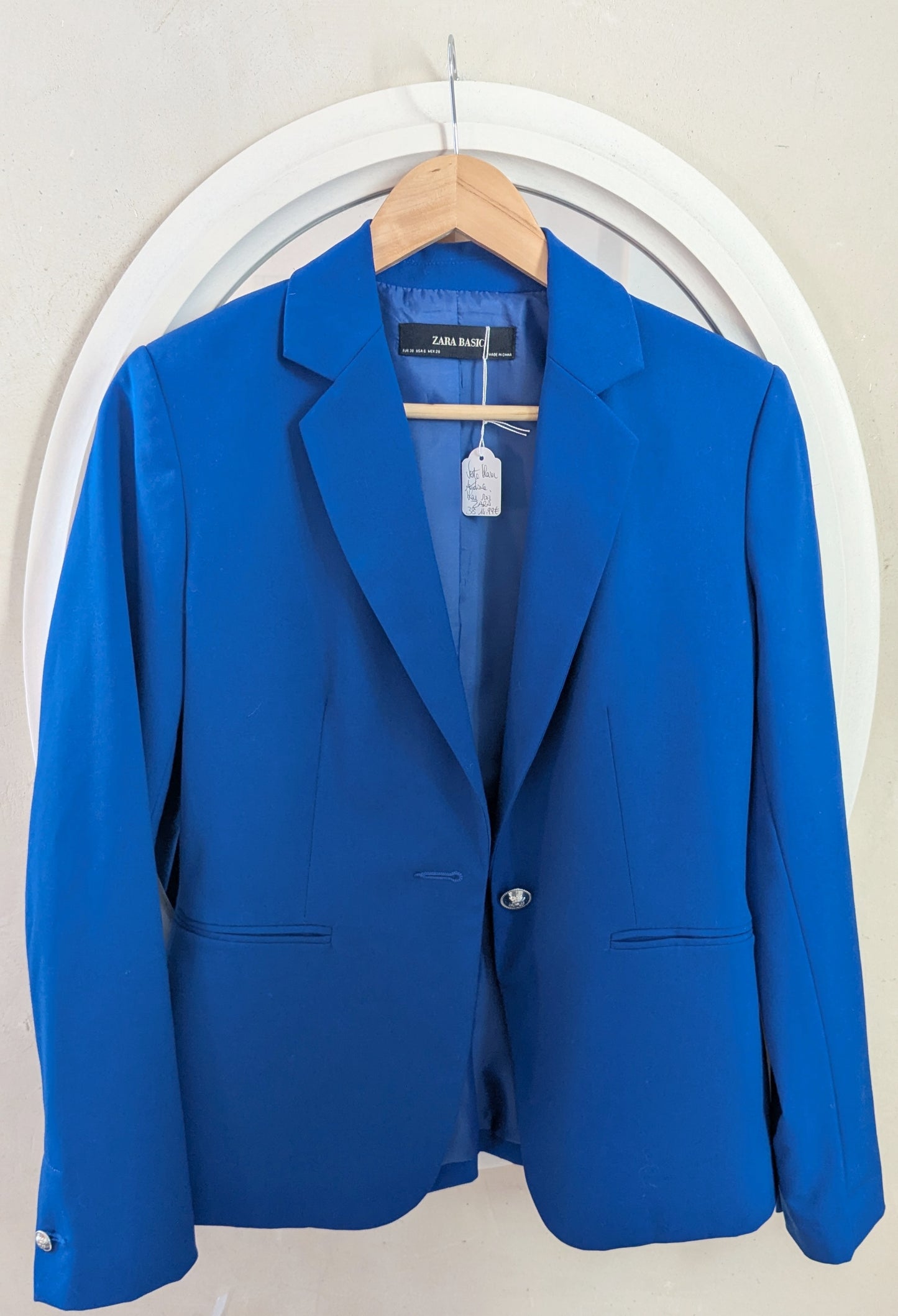 Blazer chic bleu roi - Zara - 38