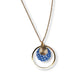 Bijoux Collier Gaïa bleu argenté - Création Jeanne et JO - TU