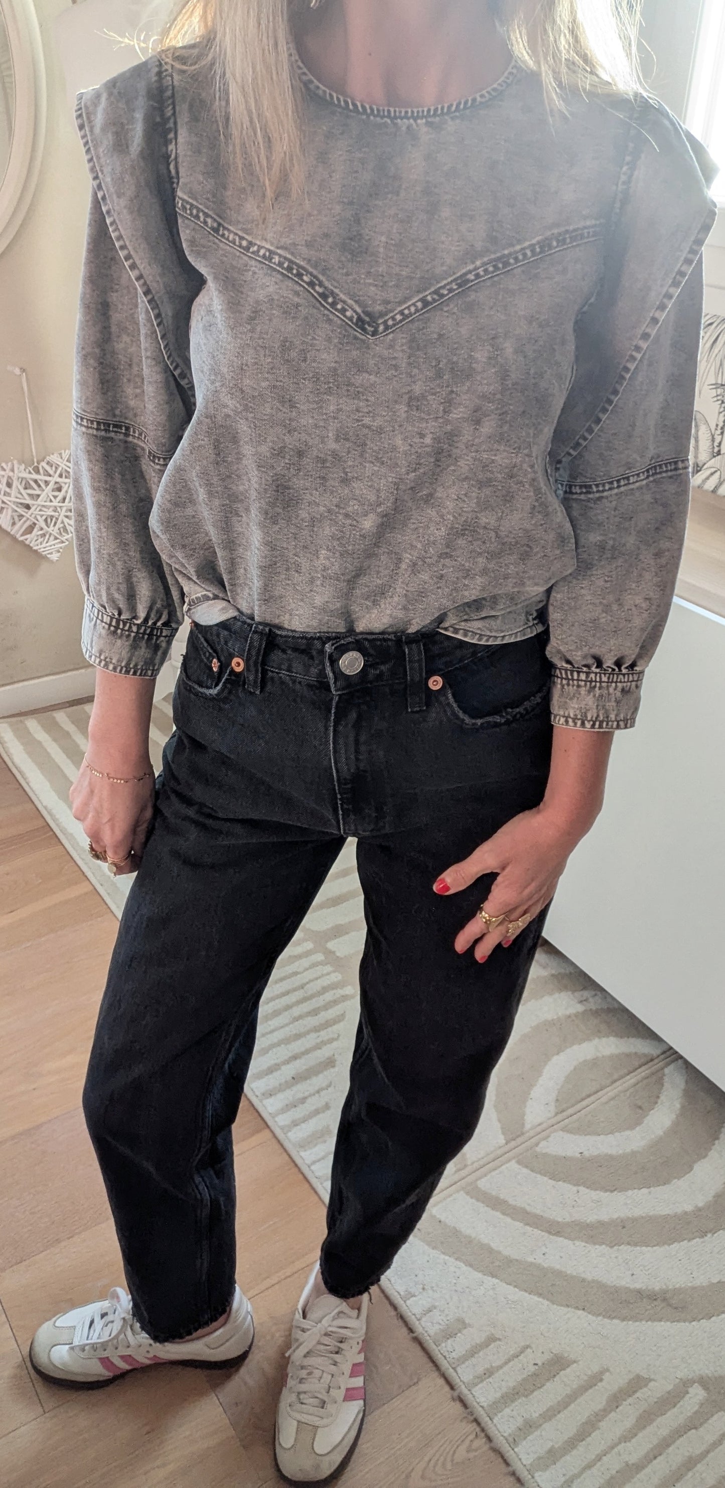Blouse structurée denim gris - Pimkie - 32