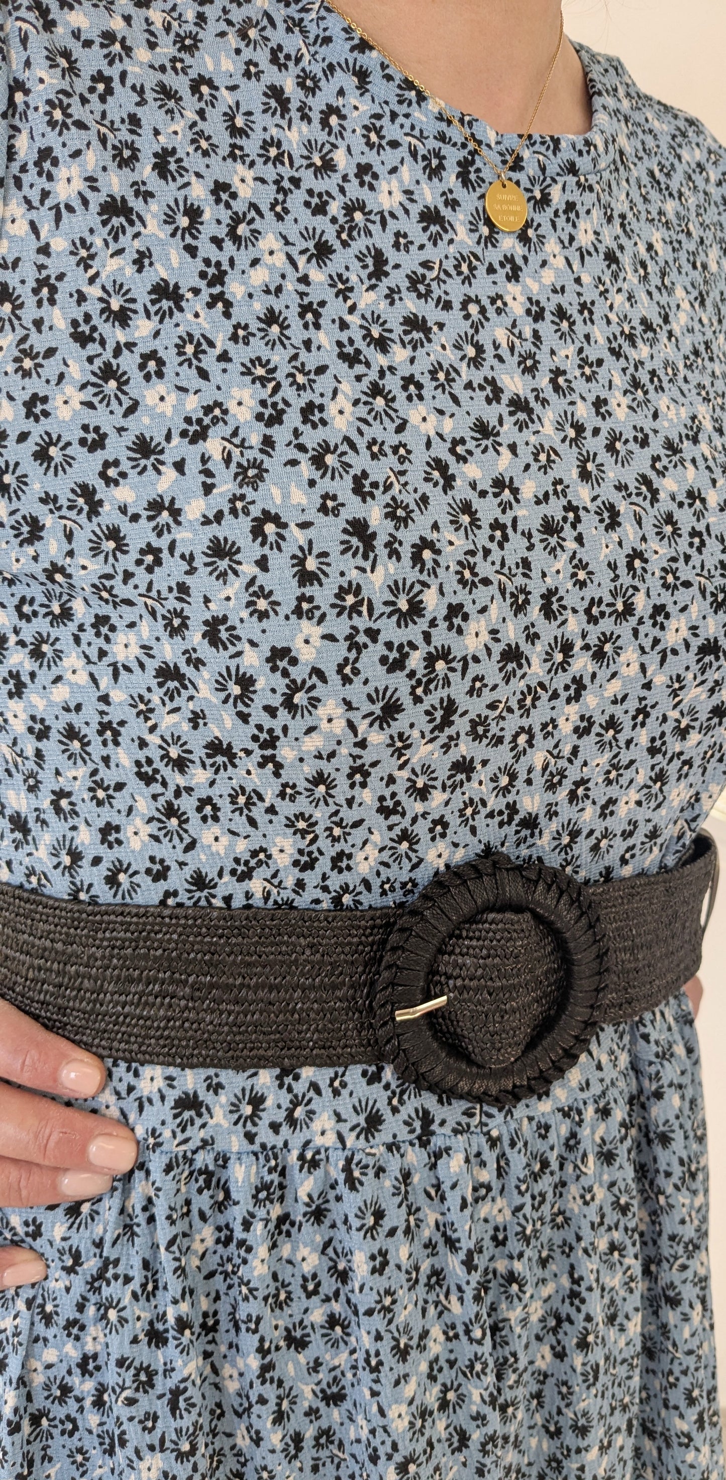 Ceinture noire élastique - Boutique indépendante - TU