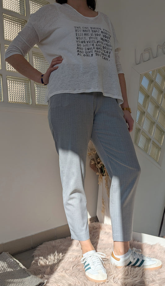 Pantalon gris confort - H&M - 42