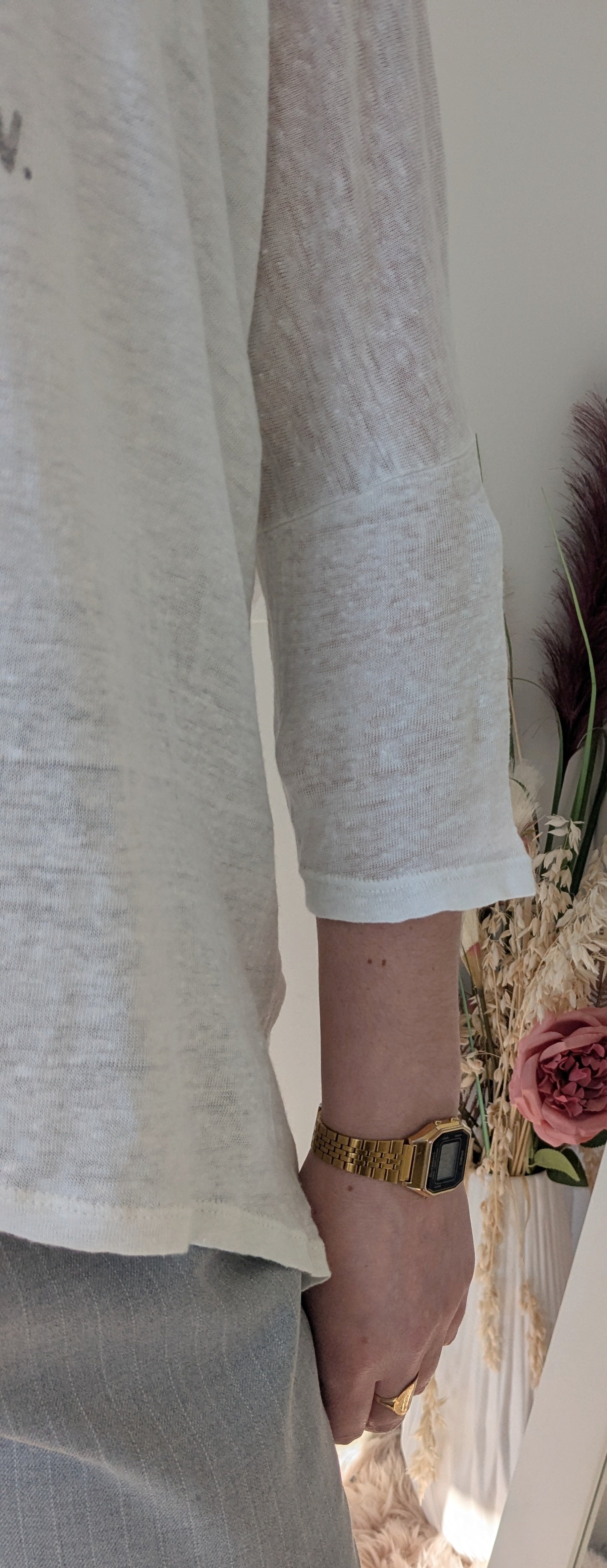 Blouse lin inscriptions - Notsy - TU