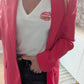 Blazer souple framboise - Stradivarius - 34/36