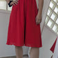 Robe rouge broderies anglaises - Shein - 36/38