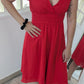 Robe rouge broderies anglaises - Shein - 36/38