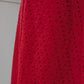 Robe rouge broderies anglaises - Shein - 36/38